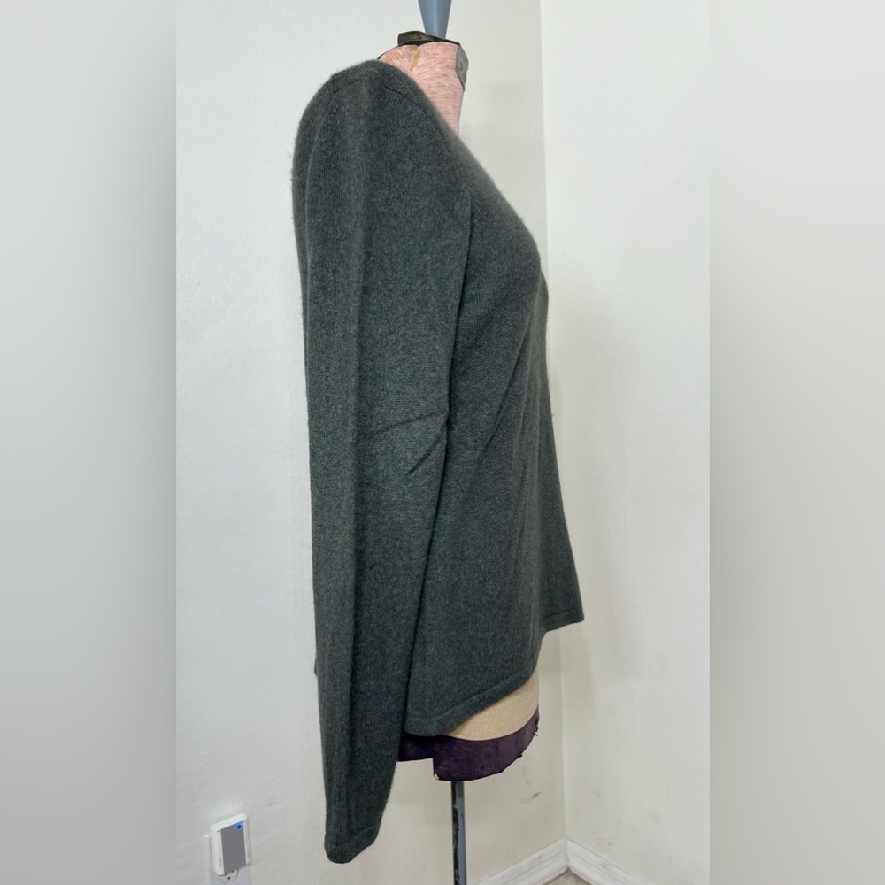Charter Club Women's Dark Gray Crew Neck Sweater - Picture 3 of 8